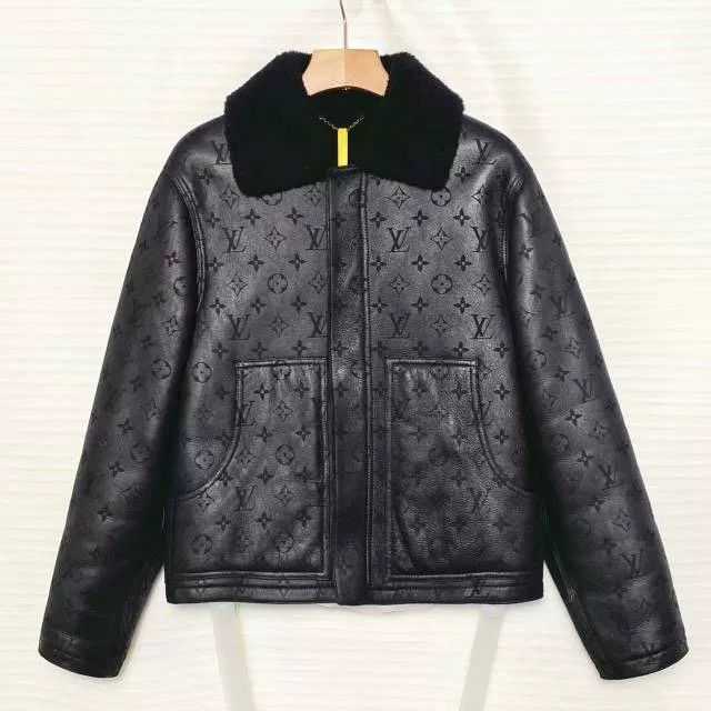 Louis Vuitton Louis Vuitton SS23 Logo Embossed Leather Jacket Size US S / EU 44-46 / 1 - 1 Thumbnail