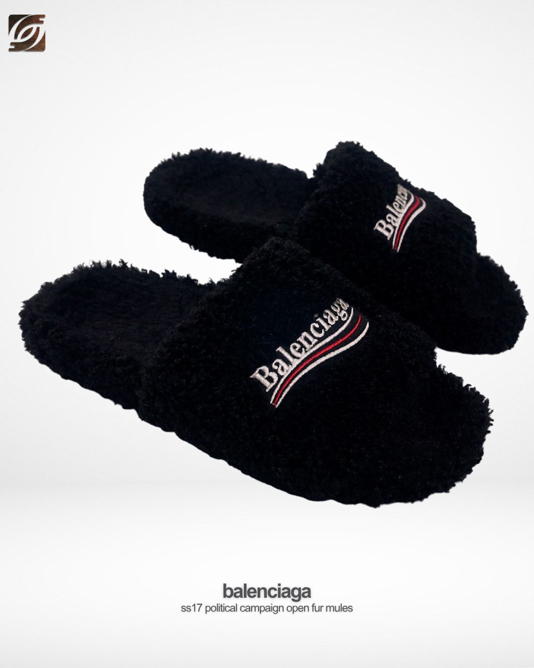 SS17 Political Campaign Fur Open Mules