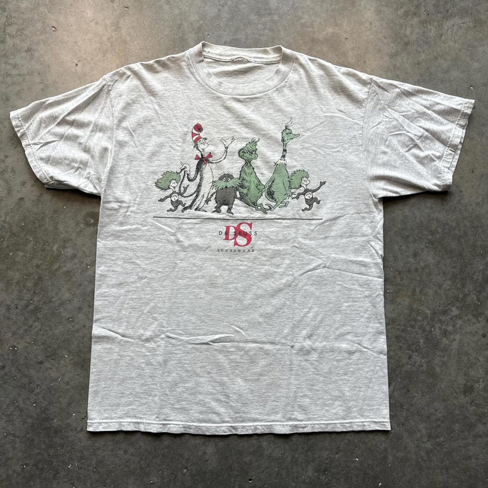Other Doctor Seuss "Seuss wear" Faded Vintage Distressed T-shirt Size US XL / EU 56 / 4 - 1 Thumbnail