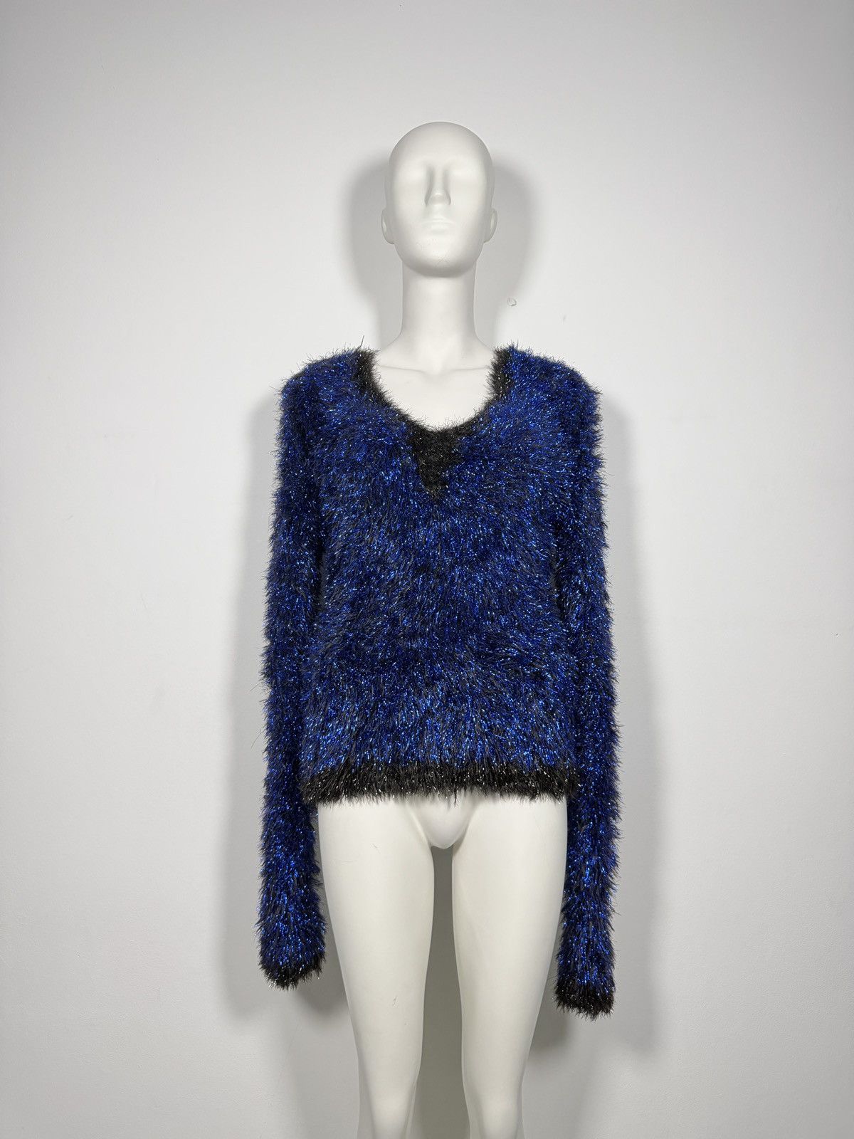 Balmain Balmain 2010’s Oversized Fuzzy Mohair Knit Sweater Size L / US 10 / IT 46 - 18 Thumbnail