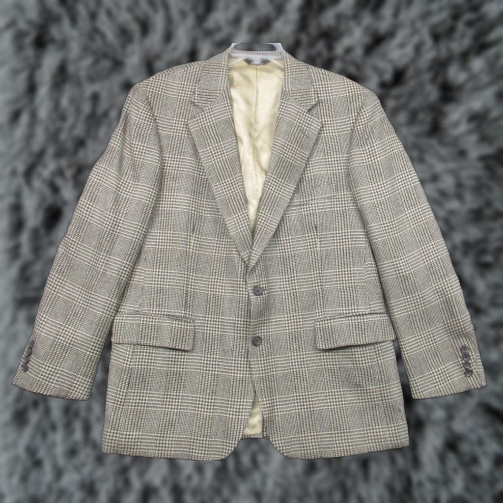 Ralph Lauren VINTAGE Ralph Lauren Polo University Club Sport Coat Mens Medium Plaid Wool Tweed Notch Lapel 2 Button Brown 80s USA Womens? Size US XXL / EU 58 / 5 - 1 Thumbnail