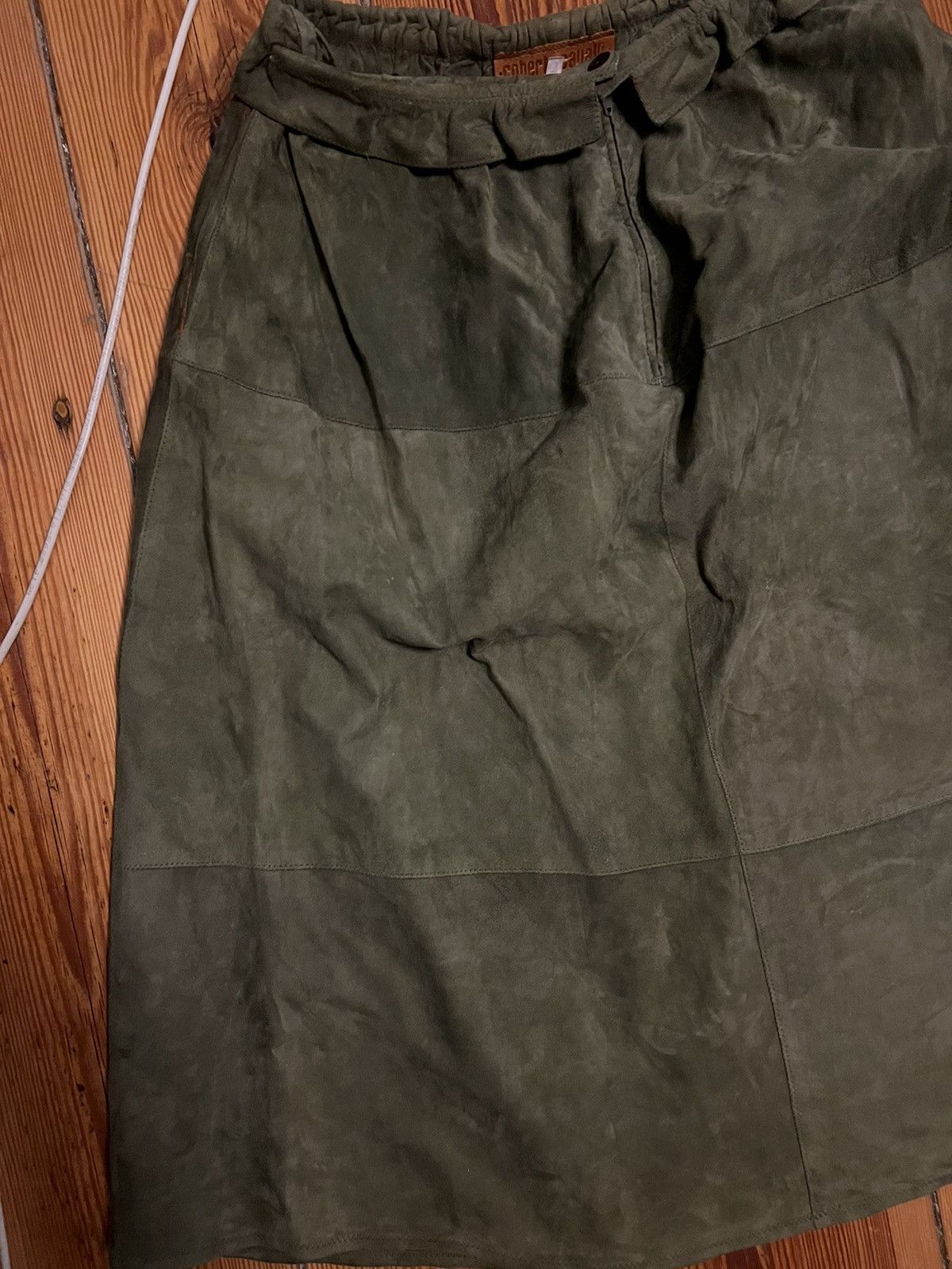 Roberto Cavalli × Vintage Roberto cavalli skirt 70’s vintage leather Size 26" / US 2 / IT 38 - 2 Thumbnail