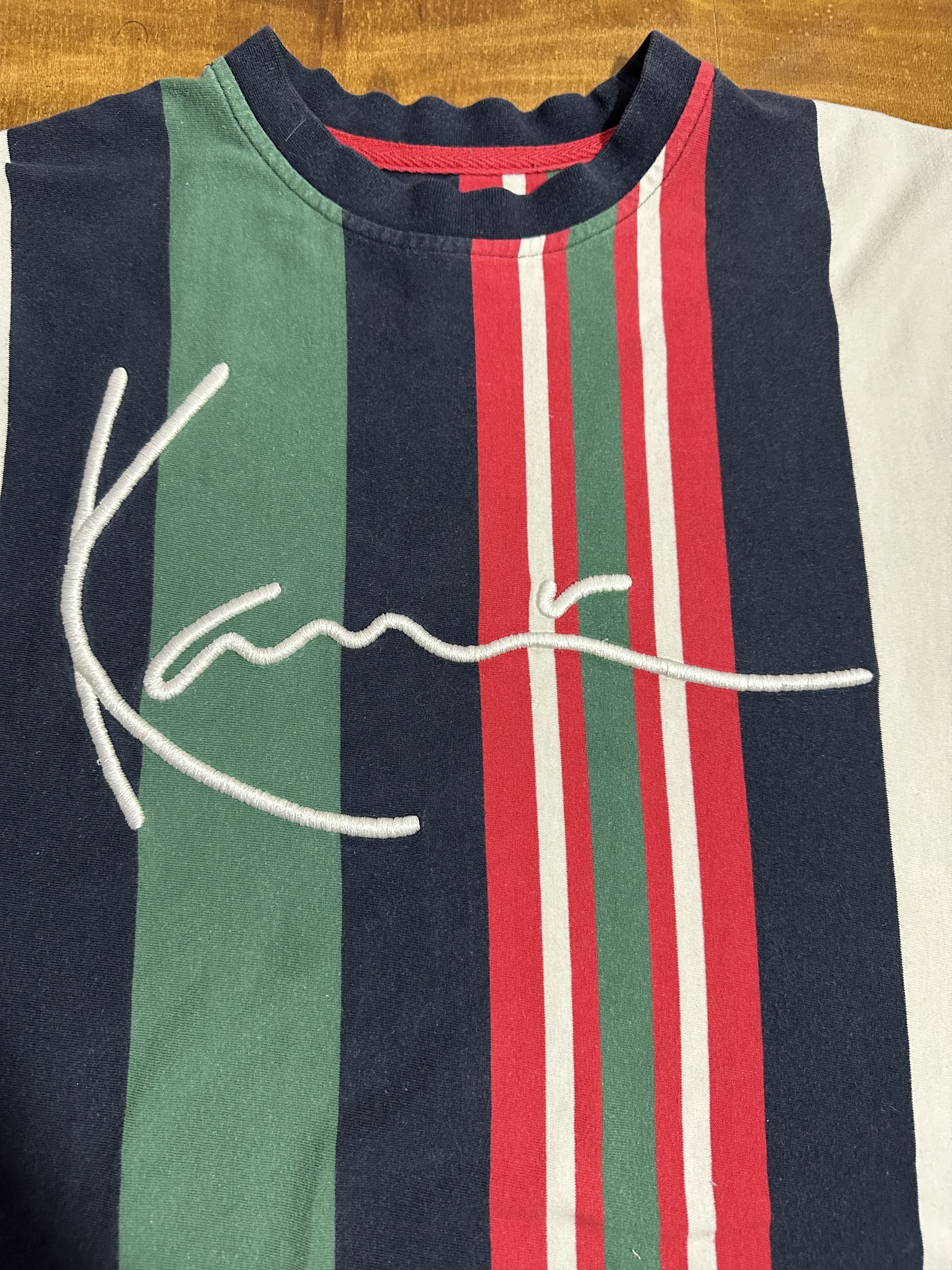 Karl Kani × Vintage Karl Kani Men’s Vertical Stripe VTG Style Shirt Tupac Size US L / EU 52-54 / 3 - 3 Thumbnail