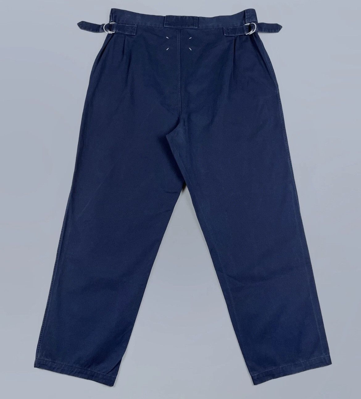 Maison Margiela Maison Martin Margiela Baggy Navy Pants Adjustable Waist 52 Size US 34 / EU 50 - 3 Thumbnail