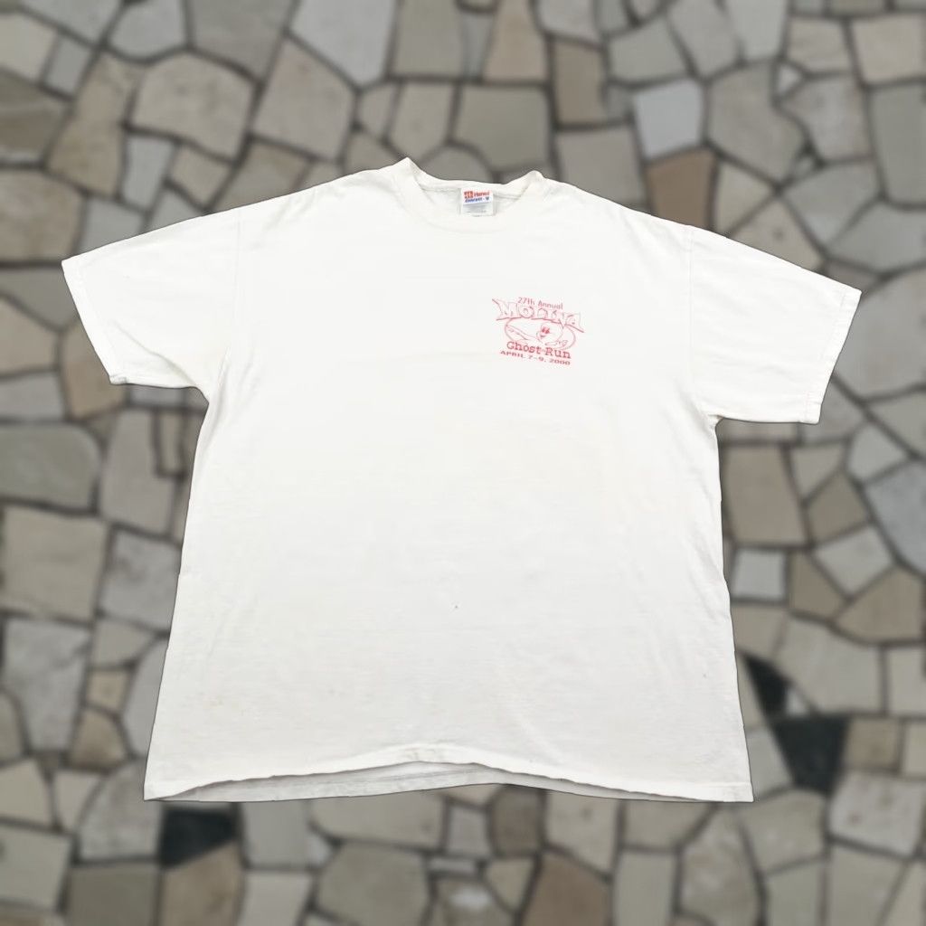 Hanes VINTAGE Molina Ghost Run Shirt Mens XL White Off Road 4x4 Trucks Y2K 2000 Tee Size US XL / EU 56 / 4 - 1 Thumbnail