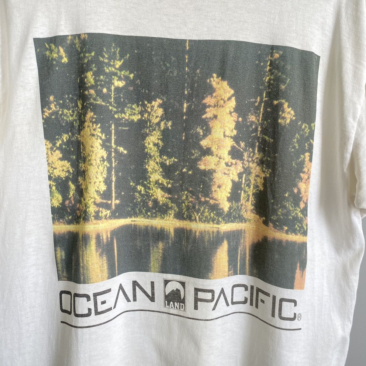 Ocean Pacific Vintage 90s Ocean Pacific Surf ERD GRUNGE THRASHED FADED TEE Size US L / EU 52-54 / 3 - 2 Thumbnail