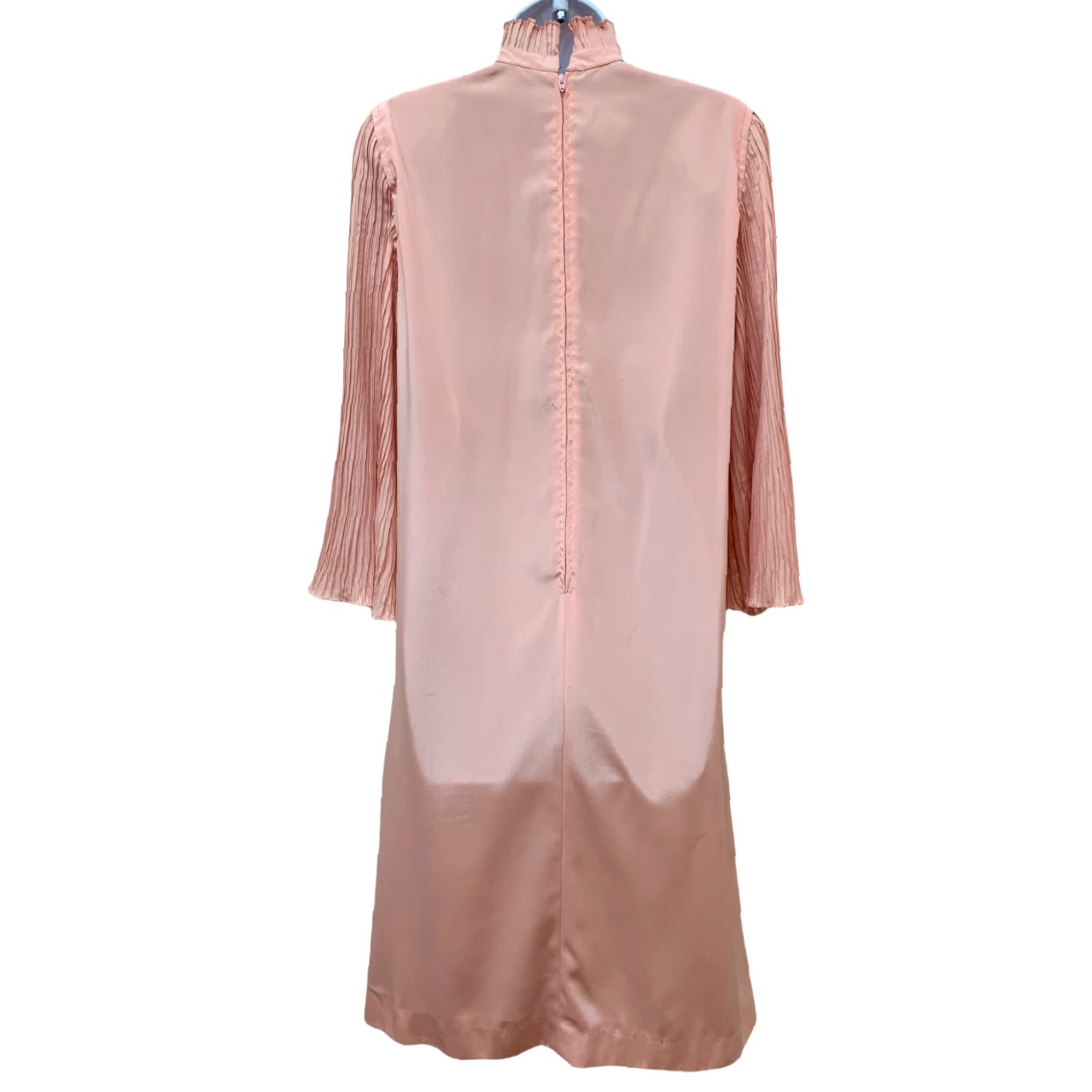 Vintage VINTAGE Handmade Pleated Kimono Sleeve Dress Asian Belt & Oversized Vest Fit S/M Shirt Womens Size S / US 4 / IT 40 - 3 Thumbnail