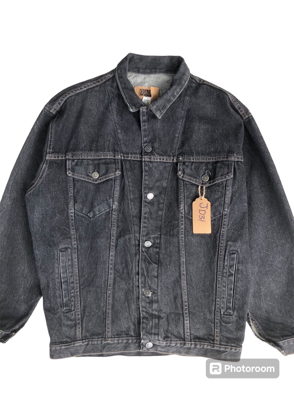 Vintage Vintage Gap Made in usa Denim Jacket Distressed Size US M / EU 48-50 / 2 - 2 Thumbnail