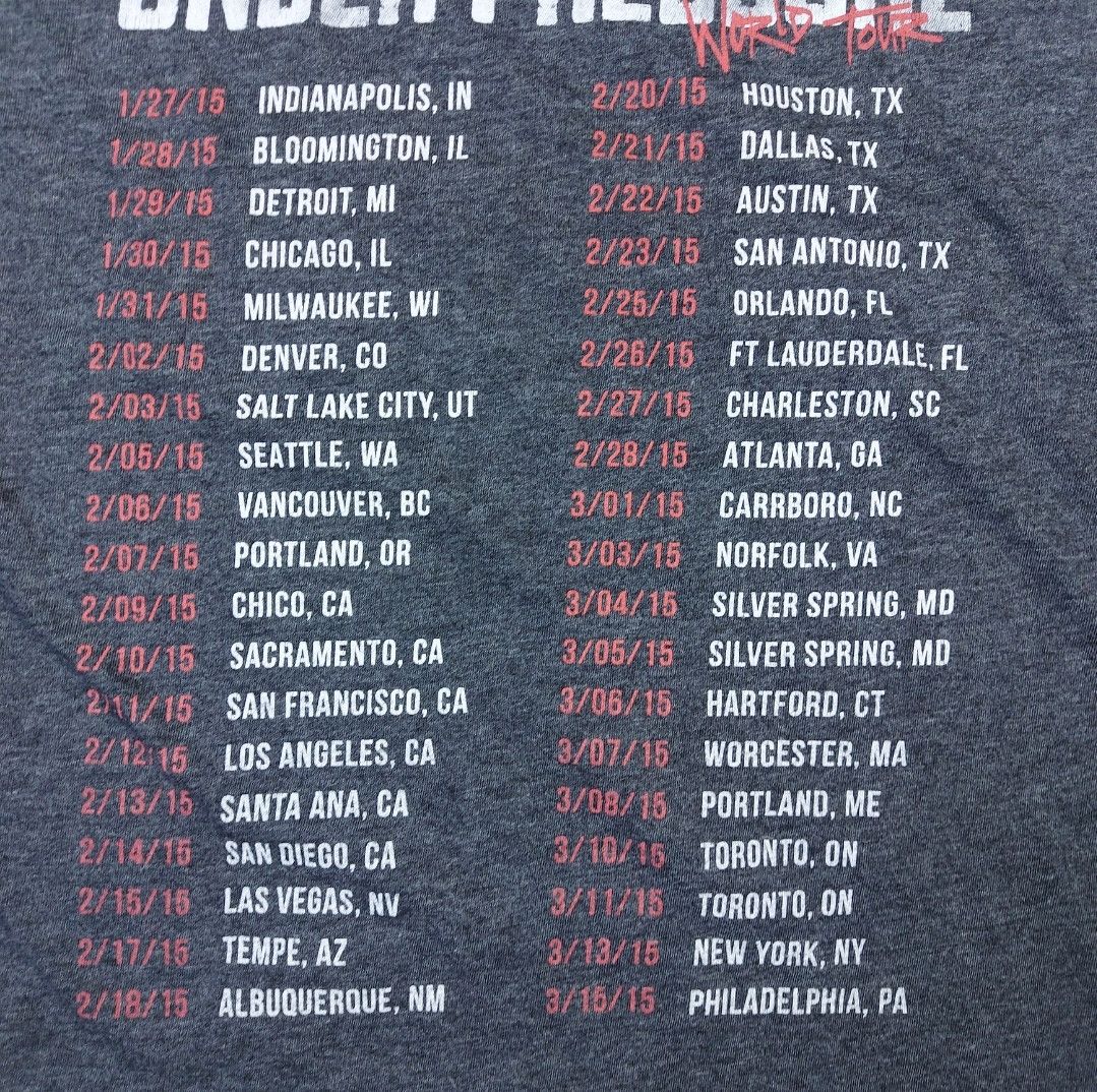 Band Tees Logic Under Pressure World Tour 2015 Concert Band TEE Size US M / EU 48-50 / 2 - 12 Thumbnail
