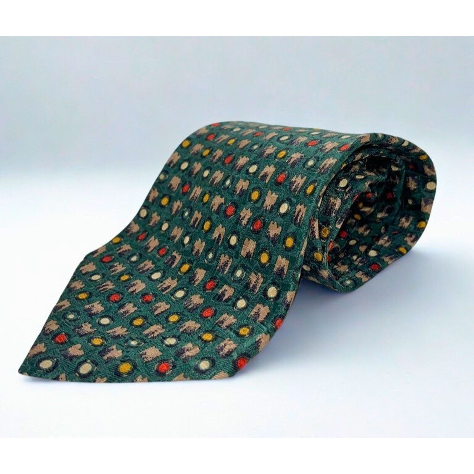 Ermenegildo Zegna Ermenegildo Zegna Soft 100% Silk Tie Abstract Geometric Size ONE SIZE - 4 Thumbnail