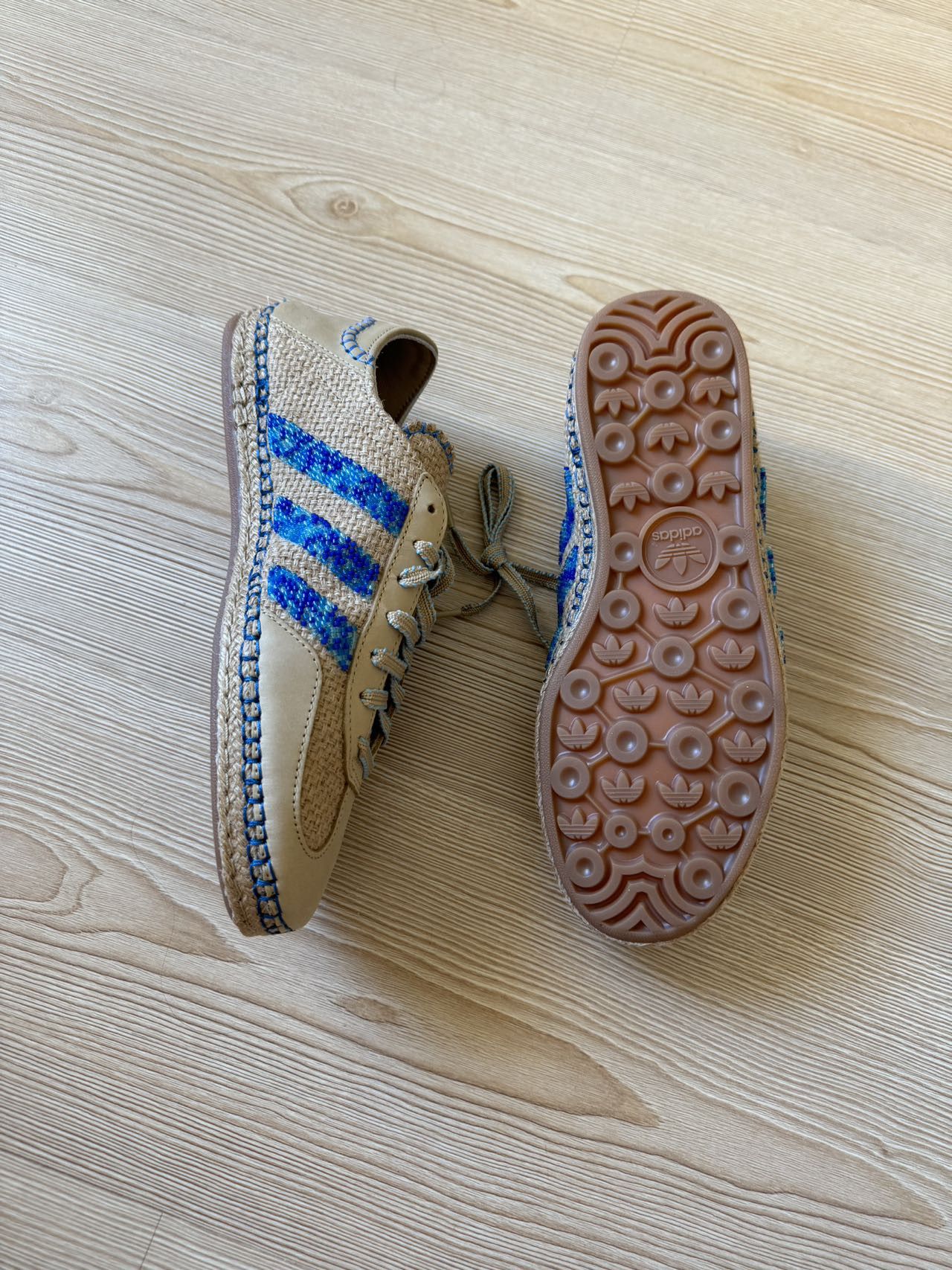 Adidas × CLOT Adidas Gazelle CLOT Linen Khaki US 8.5/ EU42 Size US 8.5 / EU 41-42 - 8 Thumbnail