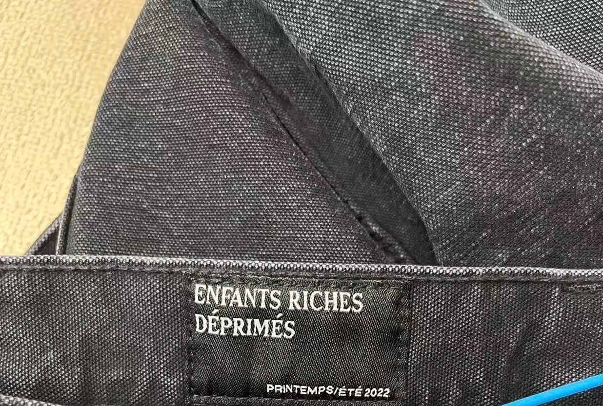 Enfants Riches Deprimes ERD Washed Black Tagged Pants 27 Size 27" / US 4 / IT 40 - 4 Thumbnail