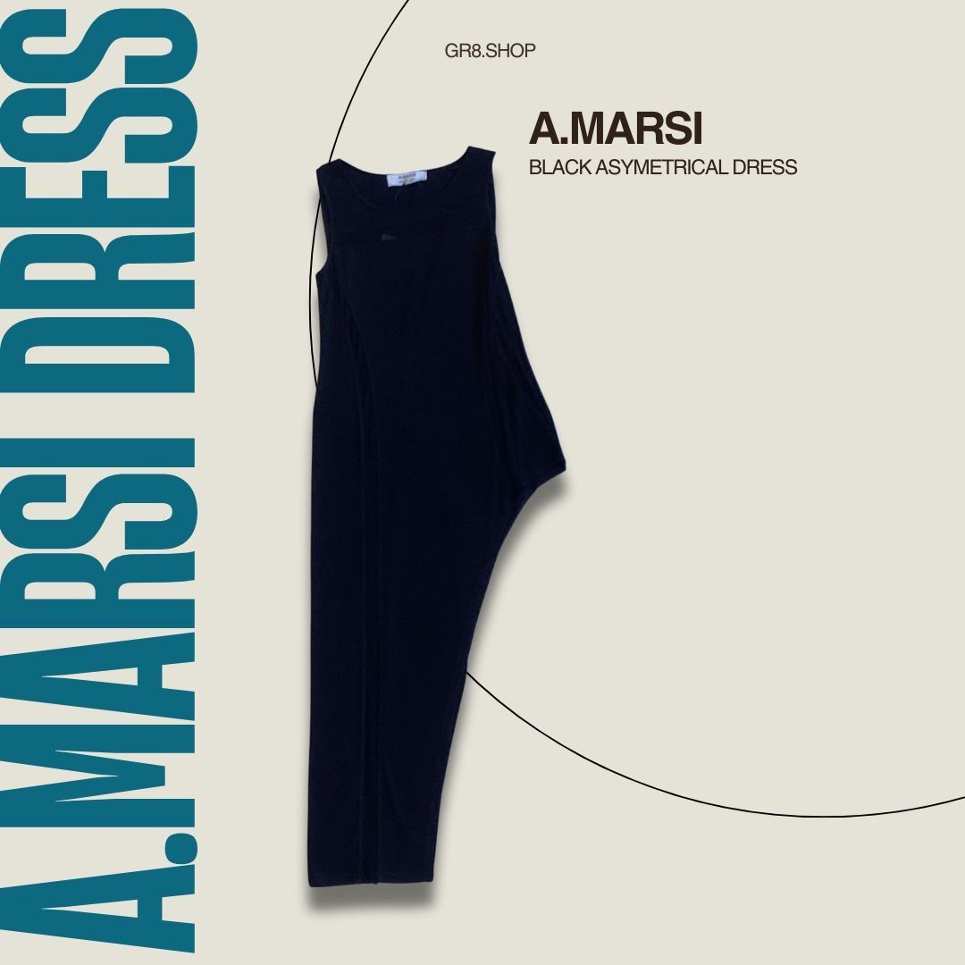 Other A.Marsi Black Asymmetrical Dress Size S Made In Italy Sleeve Size S / US 4 / IT 40 - 1 Thumbnail