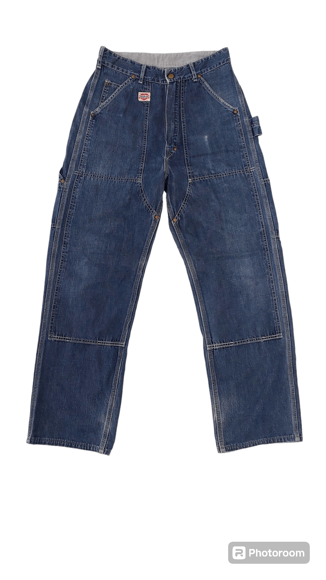image of Vintage Carhartt Love Double Knee in Blue, Men's (Size 28)