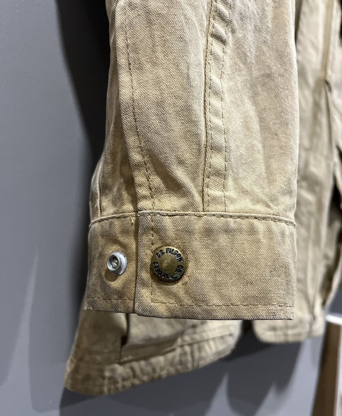 Filson Rare Vintage 80s Filson Tin Cloth Field Jacket Rugged Style Size US L / EU 52-54 / 3 - 14 Thumbnail