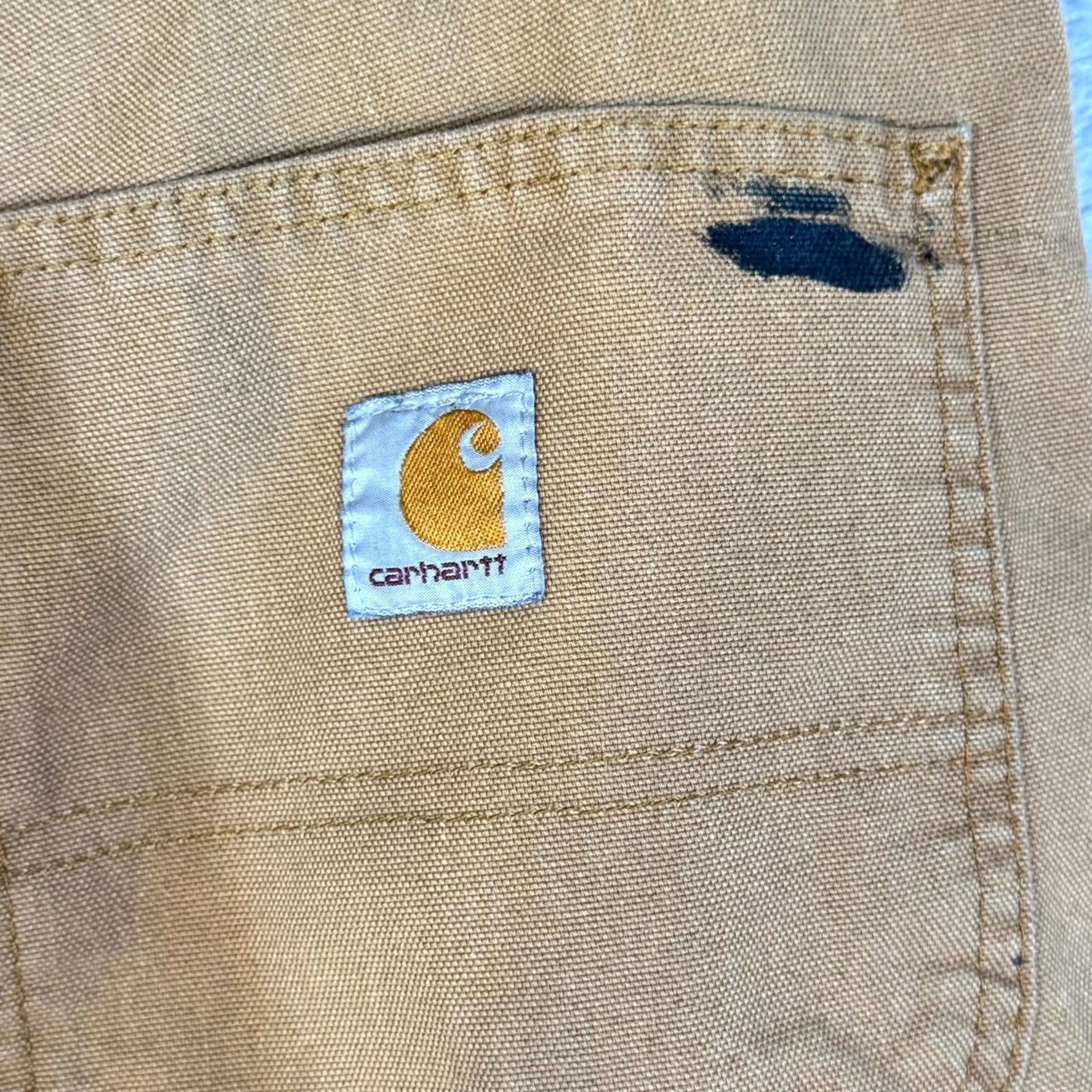 Carhartt Carhartt Carpenter Pants Men’s 32 x 30 Brown Dungaree Fit Straight Workwear Pants Size US 32 / EU 48 - 4 Thumbnail