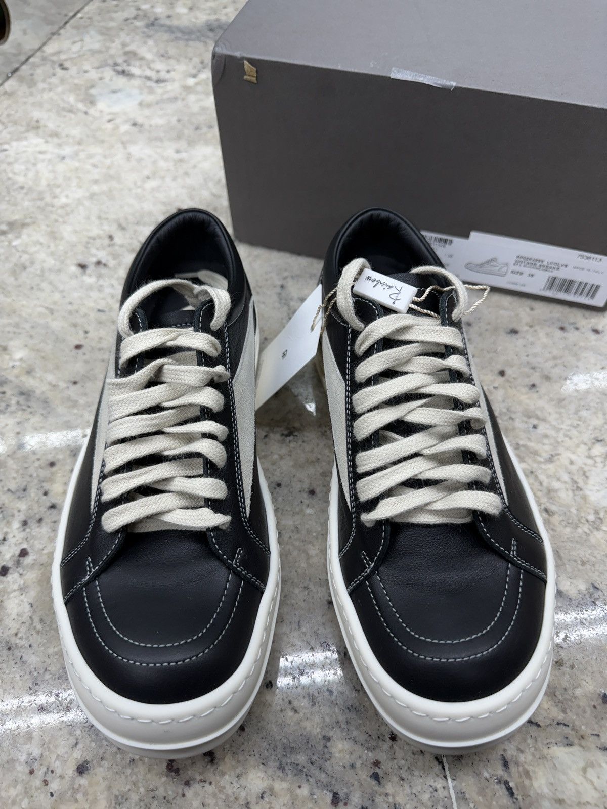 Rick Owens Rick Owen Low Top Leather Kicks Size US 8 / IT 38 - 3 Thumbnail