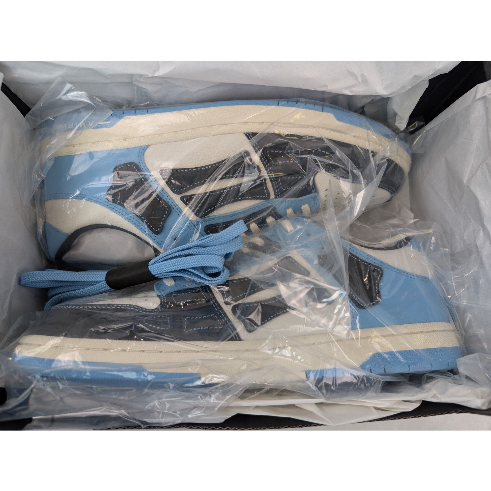 Amiri o1rshd1 Skel Low-Top Sneakers in Air Blue Size US 12 / EU 45 - 21 Thumbnail