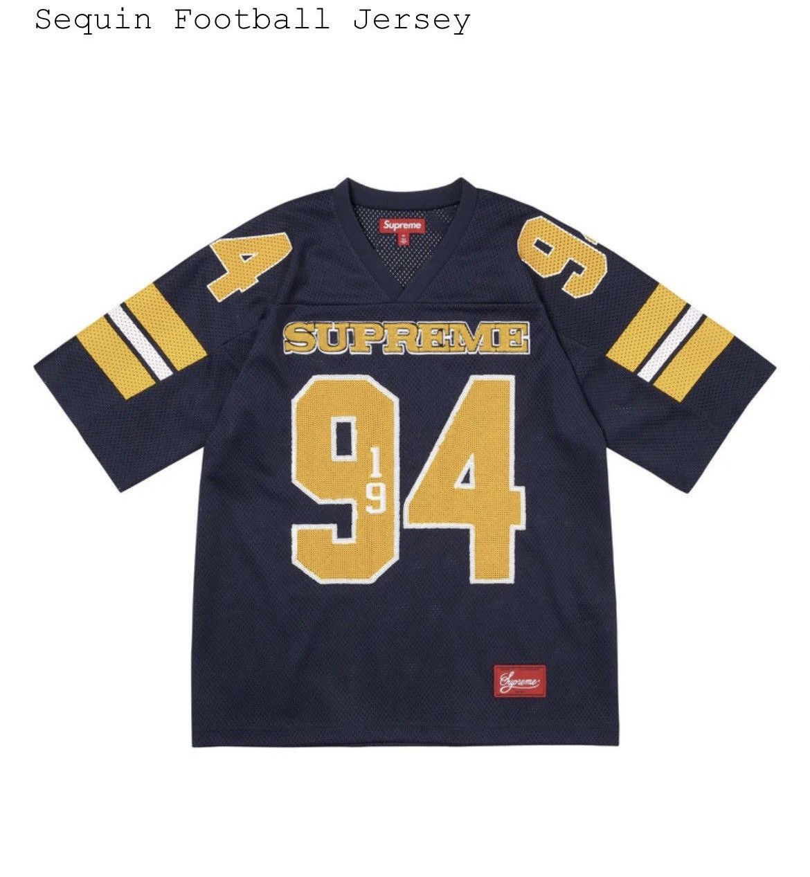 Supreme Supreme Sequin Football Jersey Size US S / EU 44-46 / 1 - 6 Thumbnail