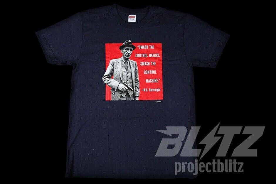 Supreme SS16 Supreme Burroughs Tee T-shirt Navy Large L 2016 Size US L / EU 52-54 / 3 - 2 Thumbnail