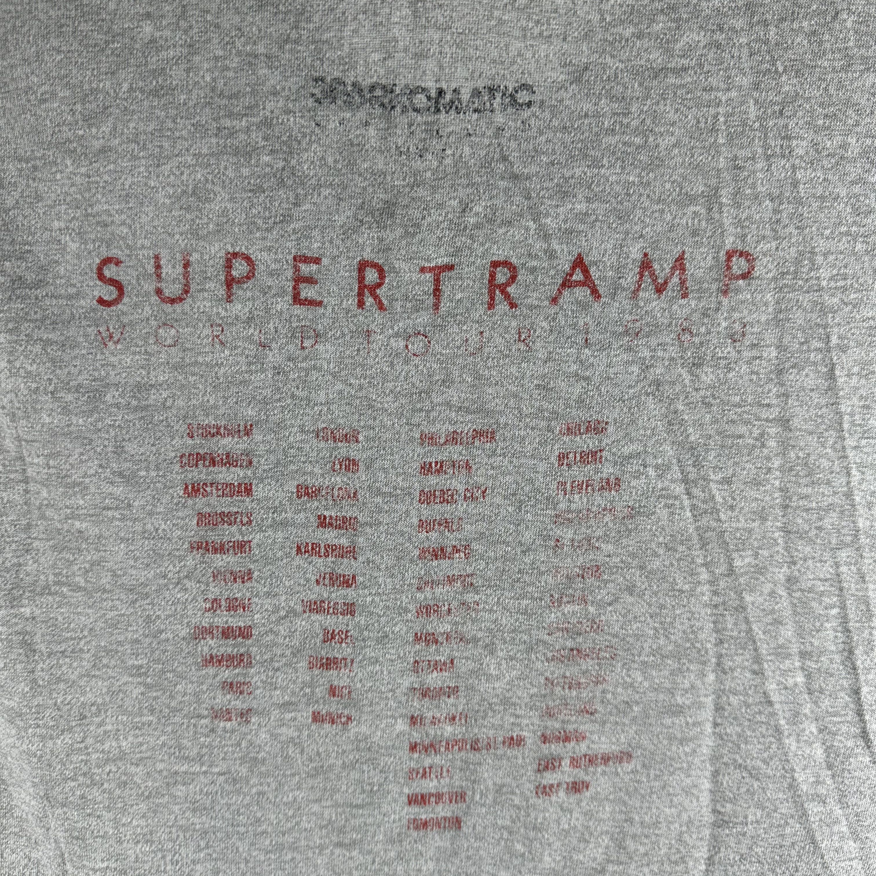 Vintage Vintage 1983 Supertramp World Tour Concert Rock Band Size US S / EU 44-46 / 1 - 4 Thumbnail