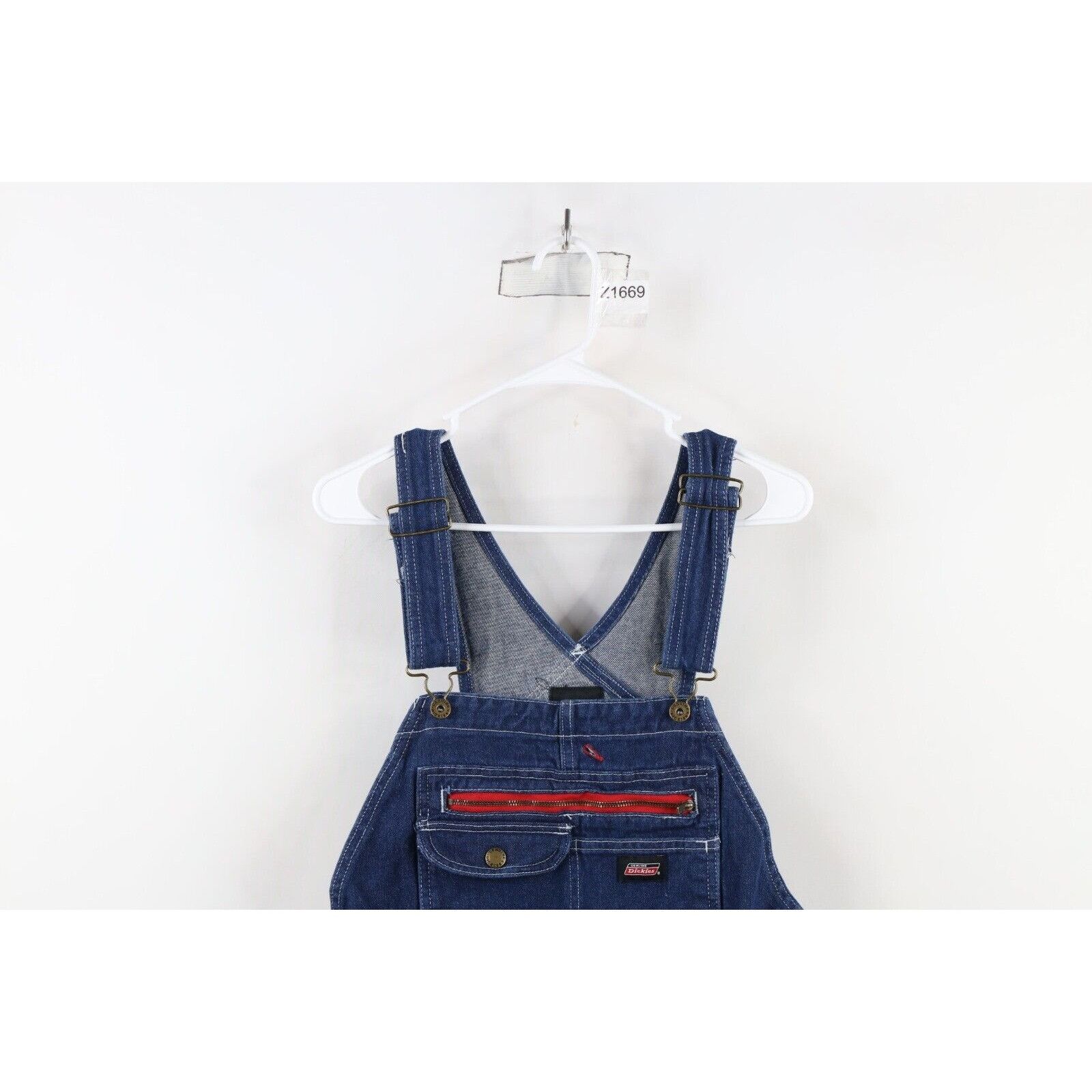 Dickies × Vintage Vintage Y2K Dickies Distressed Wide Leg Dungaree Overalls Size US 30 / EU 46 - 2 Thumbnail