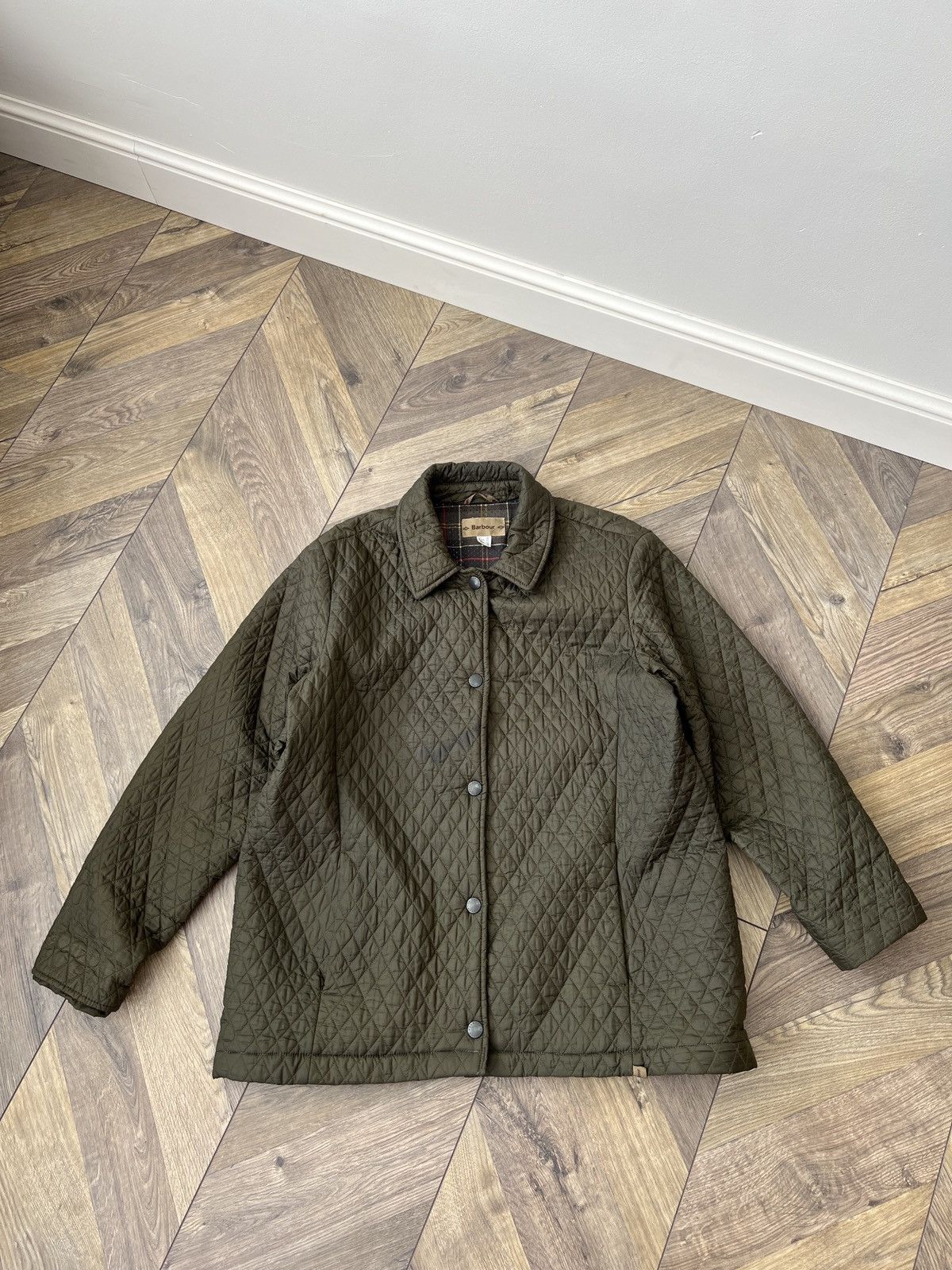 Barbour × Vintage Barbour Vintage Womens Tailored Quilted Jacket Size M / US 6-8 / IT 42-44 - 1 Thumbnail