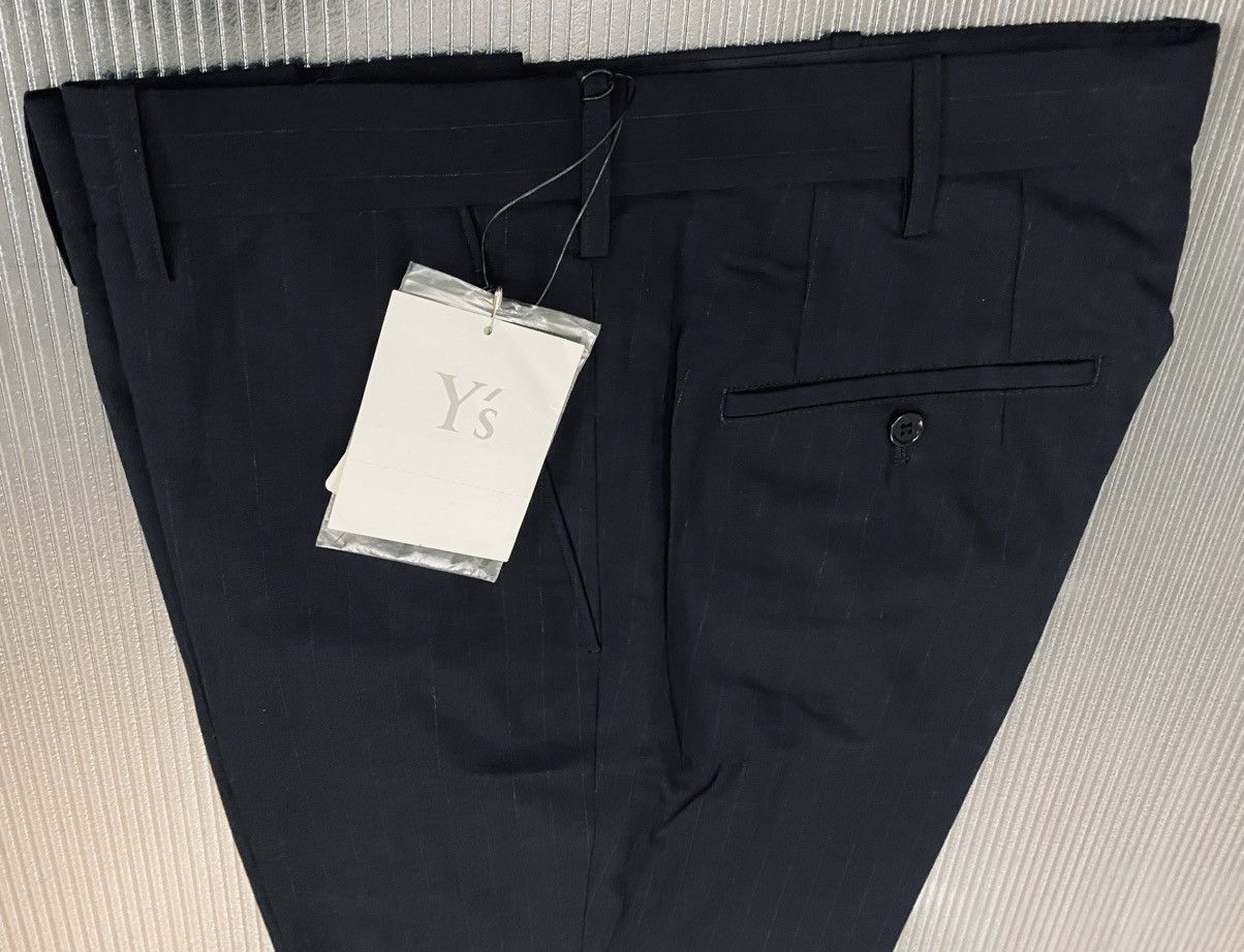 Y's Y’s yohji yamamoto 🇯🇵 Nero mute pinstripe wool slacks 3 NWT Size US 36 / EU 52 - 11 Thumbnail
