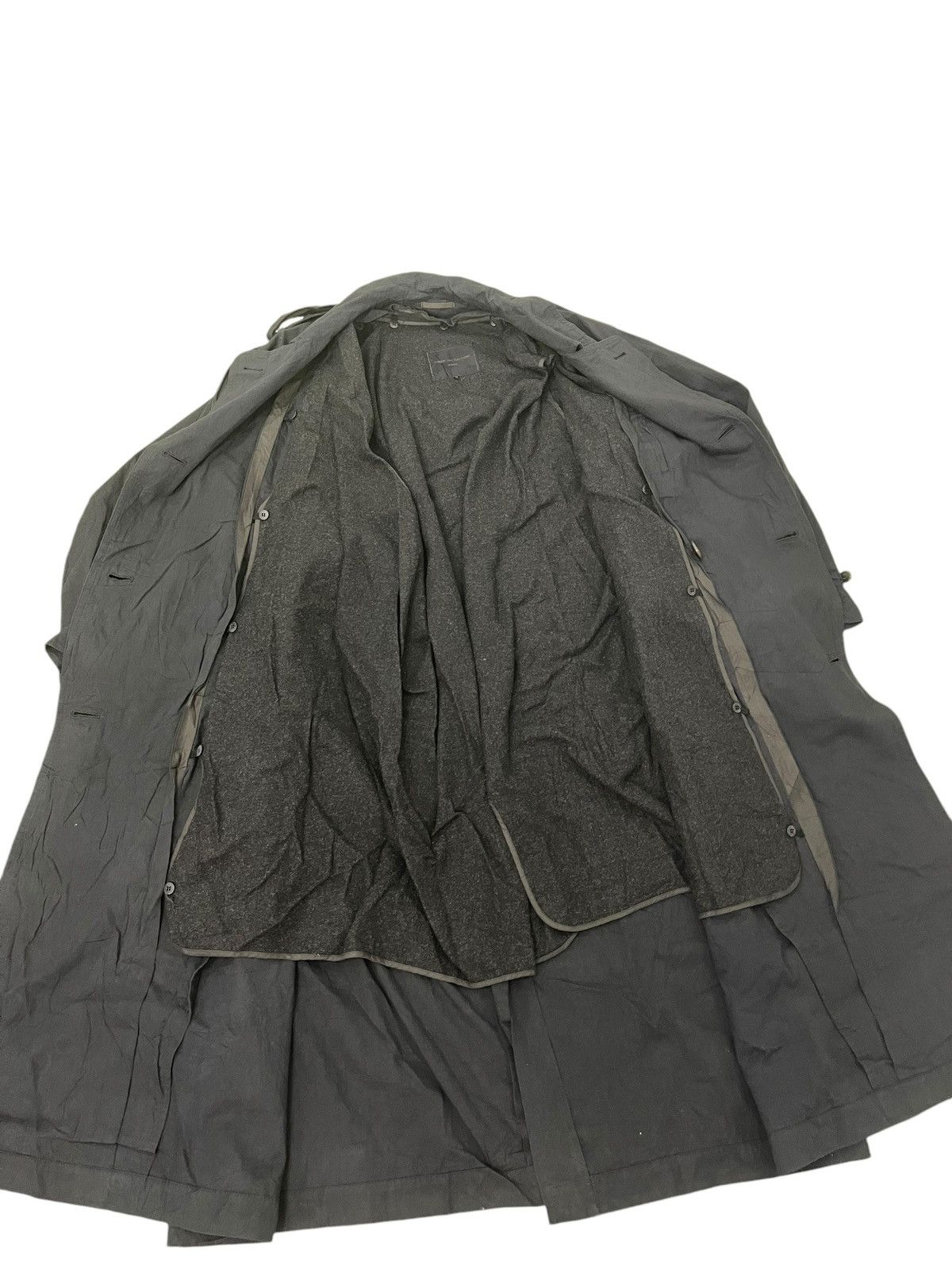 Comme des Garcons Archive 90s CDGH Trench Coat Black Cotton Wool lining 6🟩1 Size US M / EU 48-50 / 2 - 12 Thumbnail