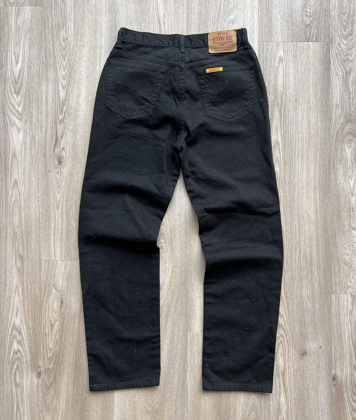 Edwin × Japanese Brand × Vintage Vintage Edwin Black Jeans Japanese Denim Size US 30 / EU 46 - 6 Thumbnail