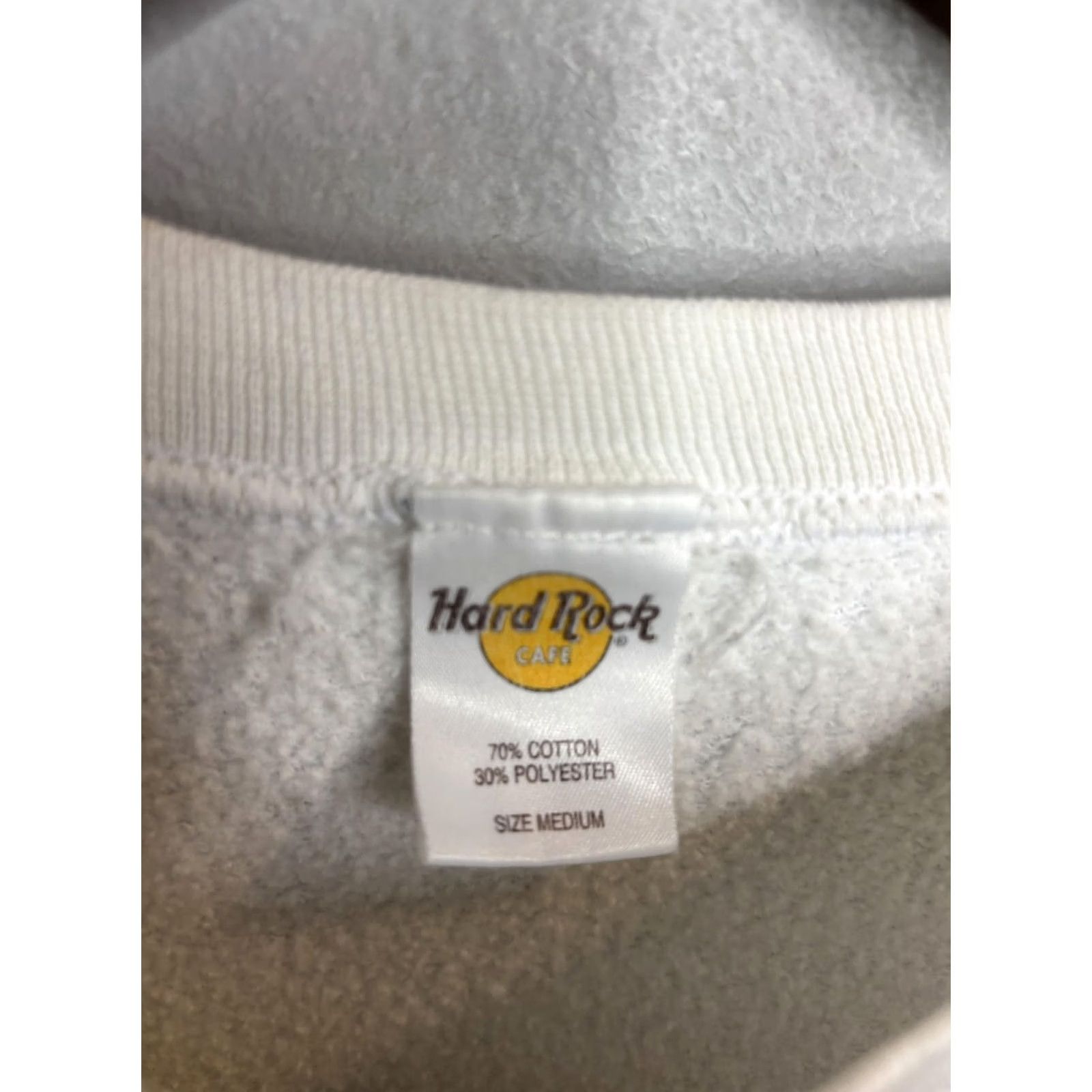 Hard Rock Cafe Hard Rock Cafe Sweatshirt Mens Medium White Madrid Crewneck Pullover Logo Spain Size US M / EU 48-50 / 2 - 3 Thumbnail