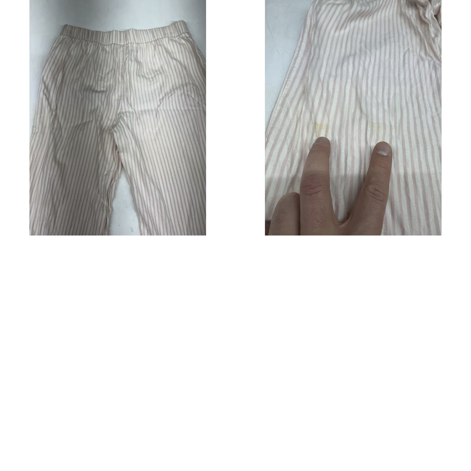 Vintage Soma Pajama Pants Women Small Pink Striped Sleep Drawstring Lounge Stars Size 28" / US 6 / IT 42 - 8 Thumbnail
