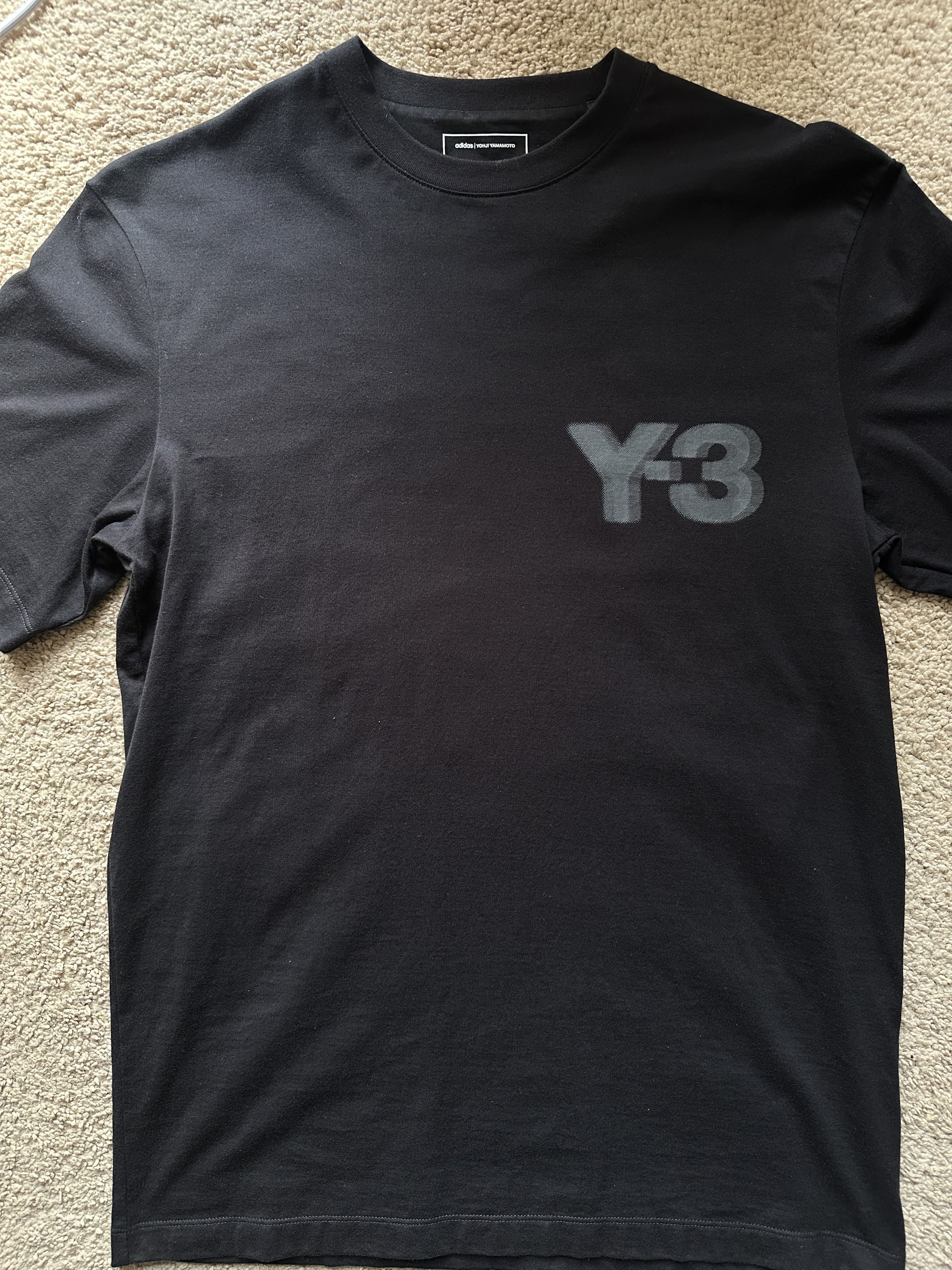 Adidas × Y-3 × Yohji Yamamoto Y-3 Logo Short Sleeve Tee Size US XS / EU 42 / 0 - 2 Thumbnail