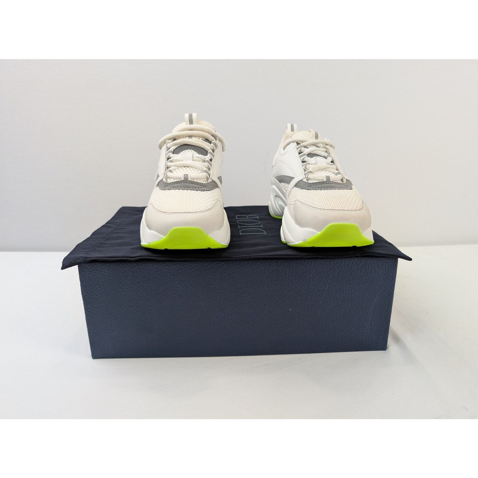 Dior o1rshd1 B22 Sneakers in White Silver Fluo Green Size US 8 / EU 41 - 18 Thumbnail