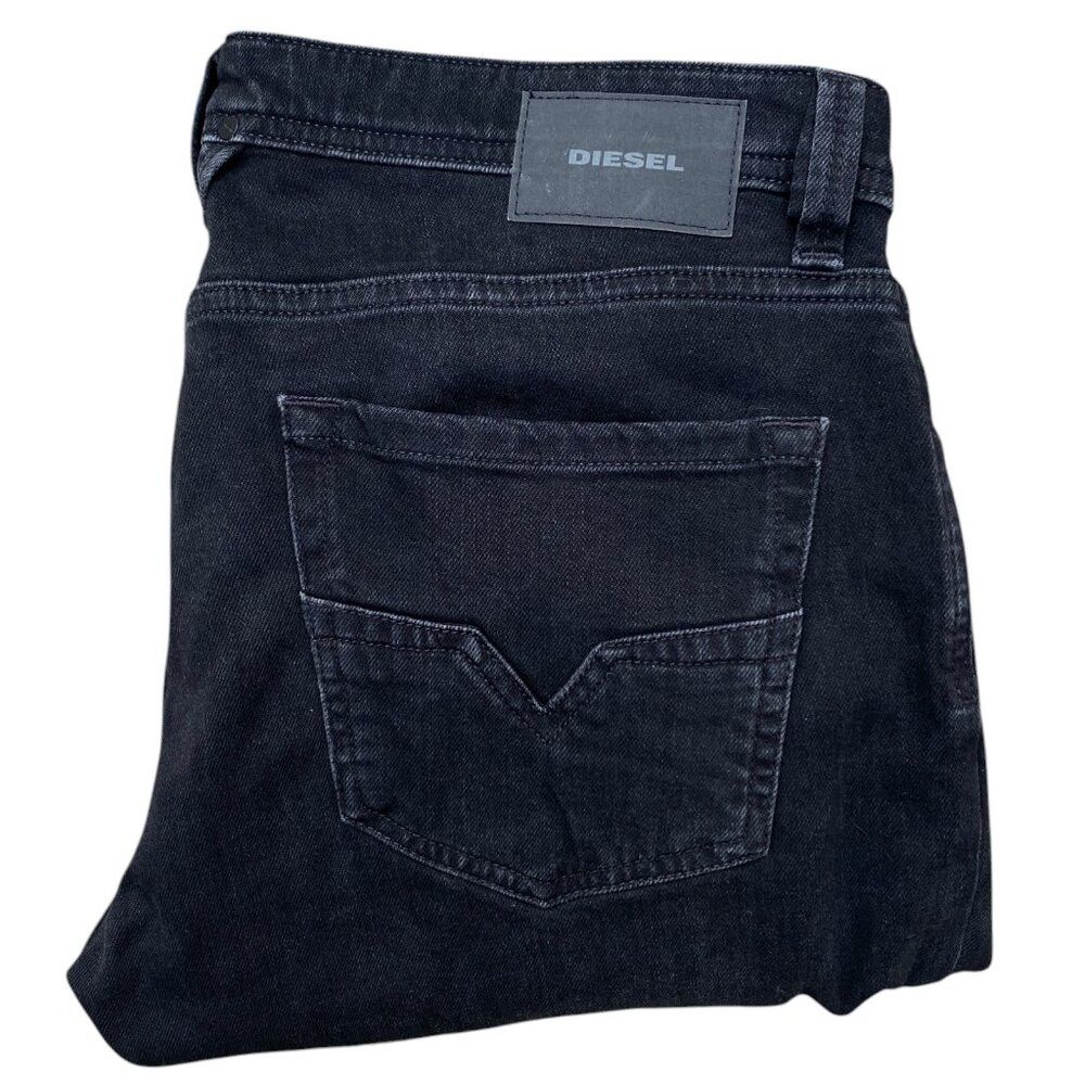 Diesel Diesel Jeans Size 34 LARKEE Regular Straight Black Stretch Size US 34 / EU 50 - 1 Thumbnail