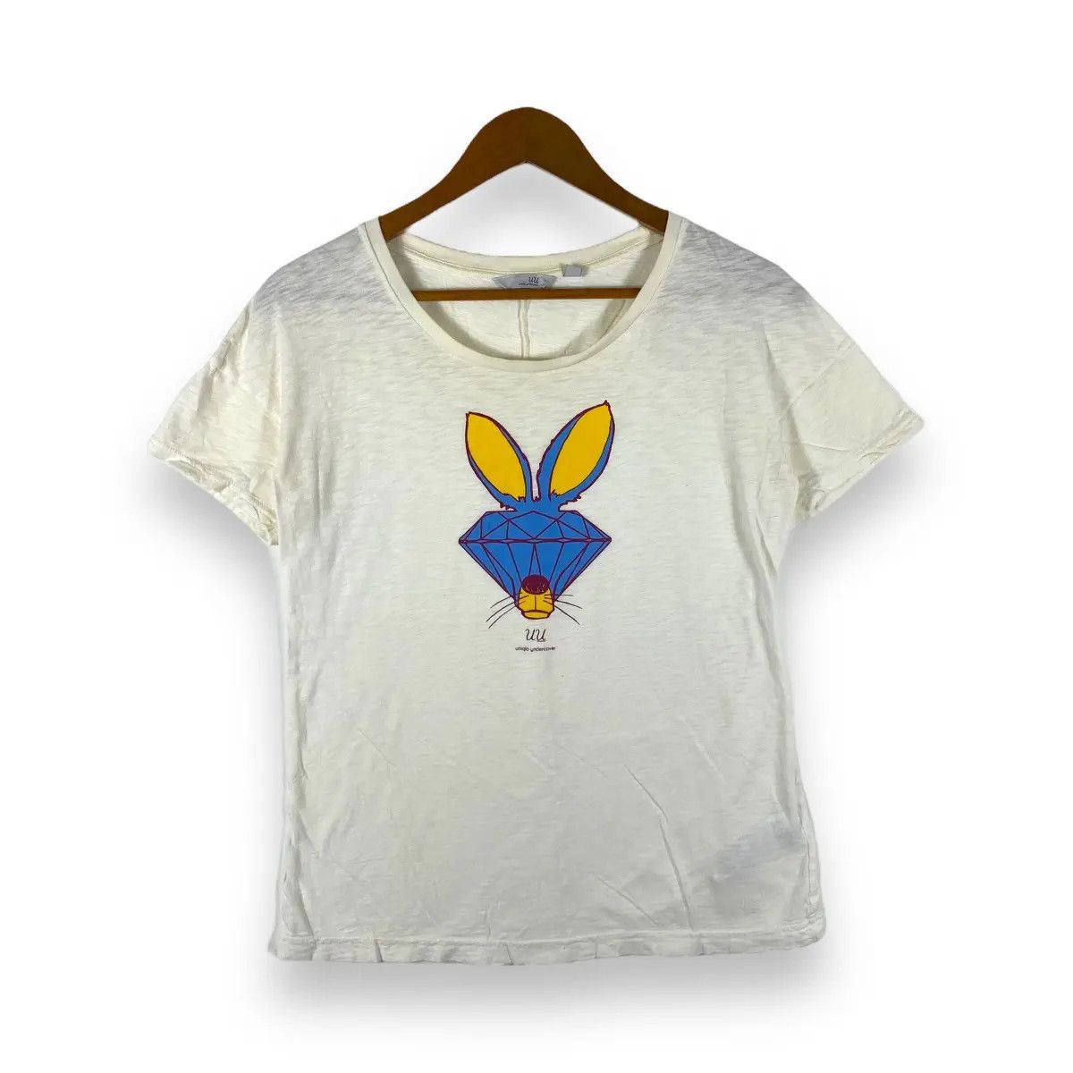 Japanese Brand UNIQLO UNDERCOVER Diamond Rabbit Graphic Tee Shirt Size M / US 6-8 / IT 42-44 - 1 Thumbnail
