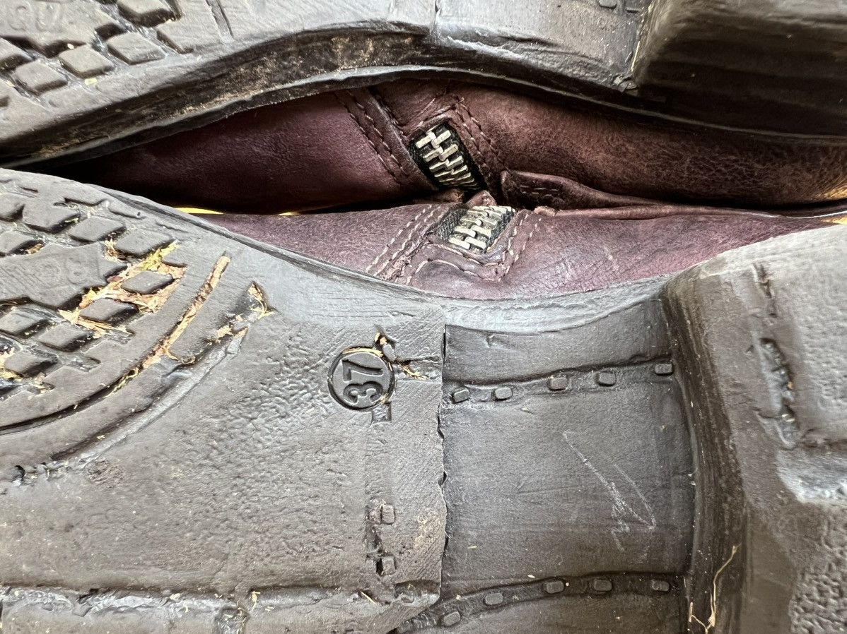 A.S.98 A.S.98 Ankle Leather boots Burgundy With Fur Inside Size US 7 / IT 37 - 17 Thumbnail