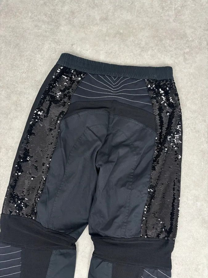 Iceberg 2000s Iceberg Black Cotton Sequin Biker Pants Size US 30 / EU 46 - 7 Thumbnail
