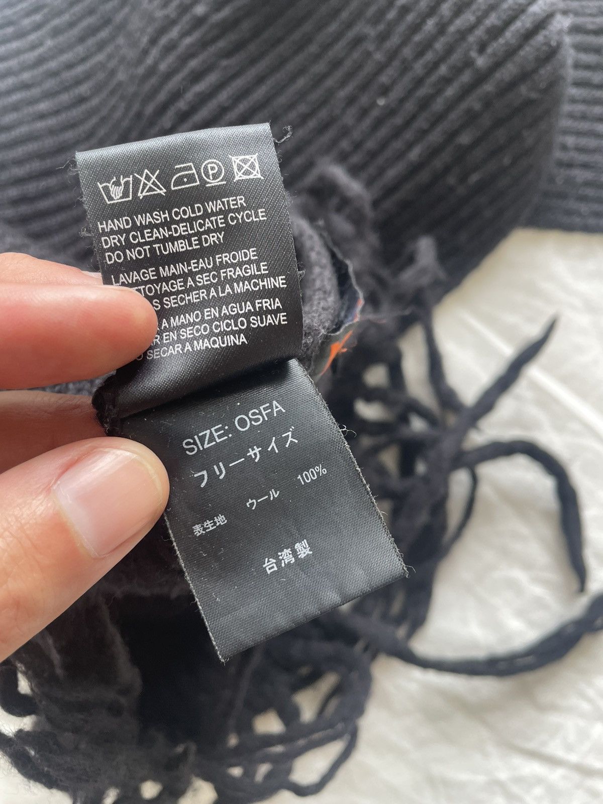 Y-3 Y-3 Yohji Yamamoto Wool Striped Scarf Size ONE SIZE - 5 Thumbnail