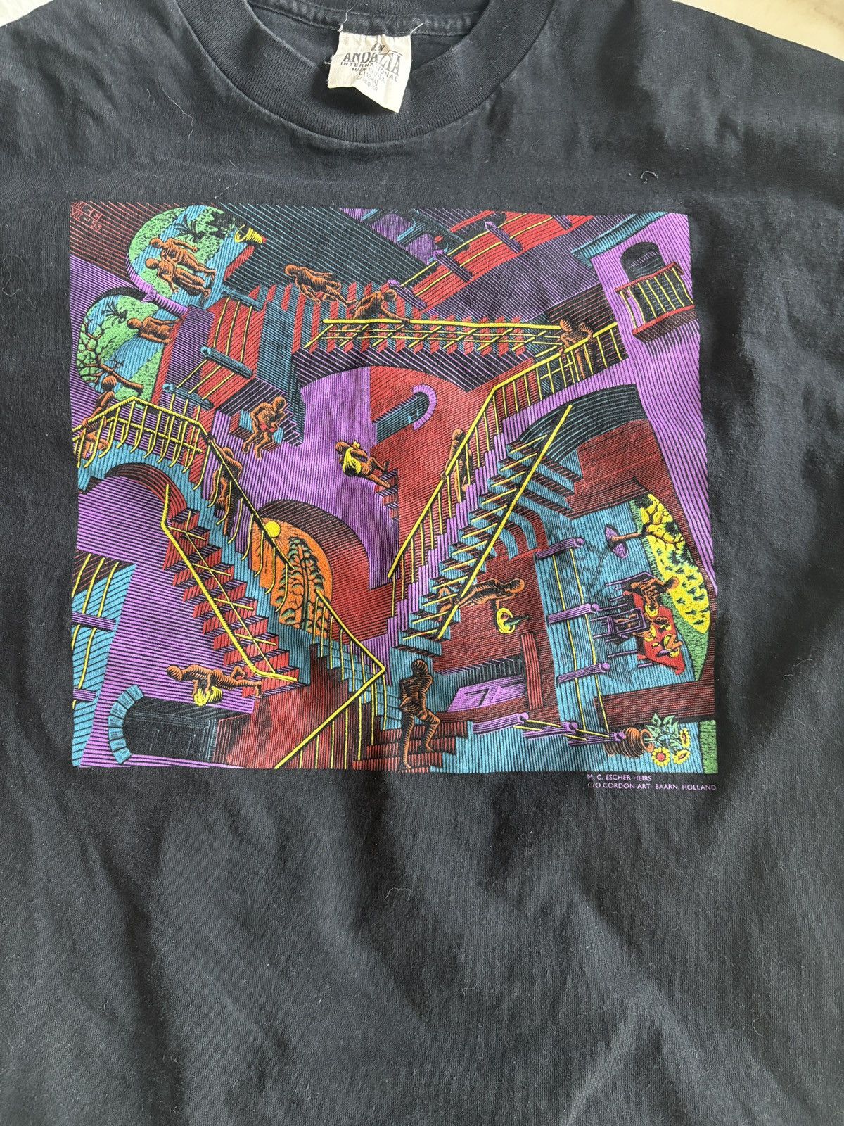 Vintage Vintage Andazia M. C. Escher ‘Relativity’ T-Shirt Men's L Size US L / EU 52-54 / 3 - 2 Thumbnail