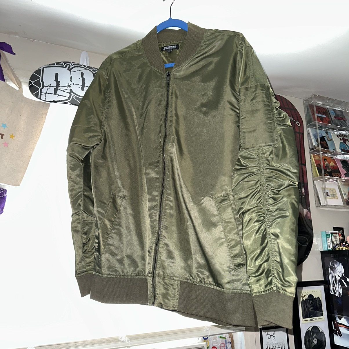 Elwood Elwood: Olive Green Bomber Jacket Size US M / EU 48-50 / 2 - 1 Thumbnail