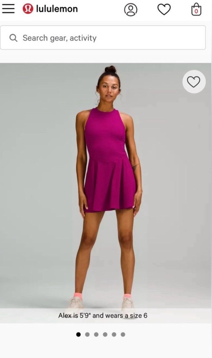 Lululemon New Lululemon Court Crush Dress (Deep Magenta/Purple) Size S / US 4 / IT 40 - 4 Thumbnail
