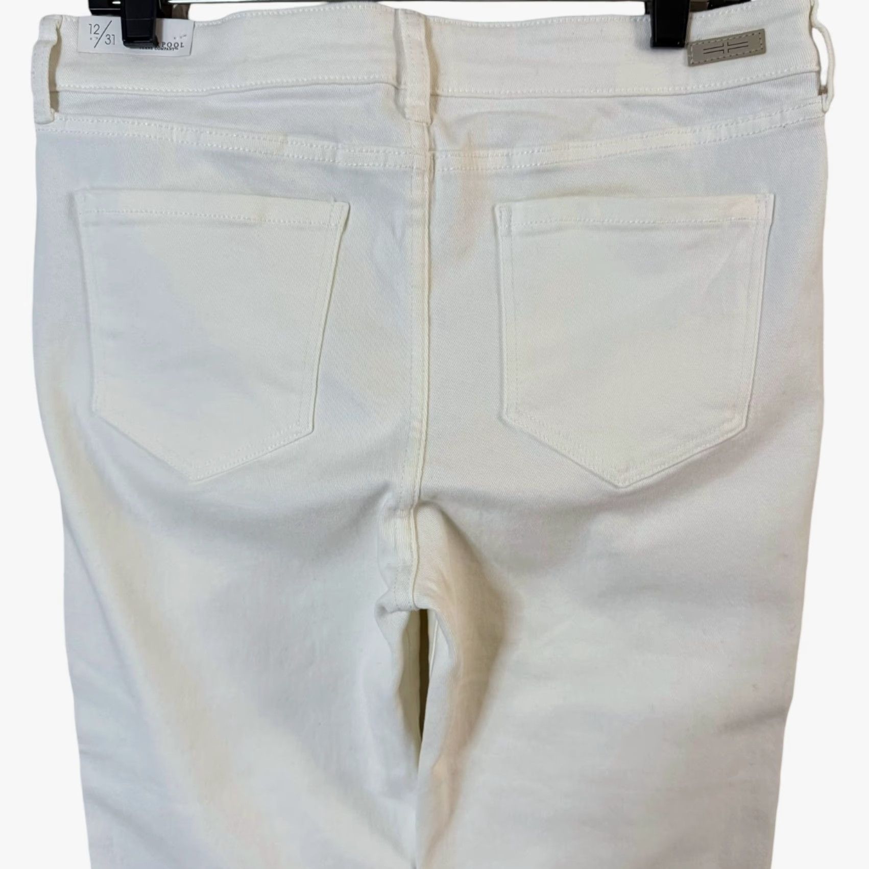 Vintage Liverpool Los Angeles Robby Capri Denim Skinny Jeans White Women's 12 Casual NEW Size 34" / US 12 / IT 48 - 6 Thumbnail