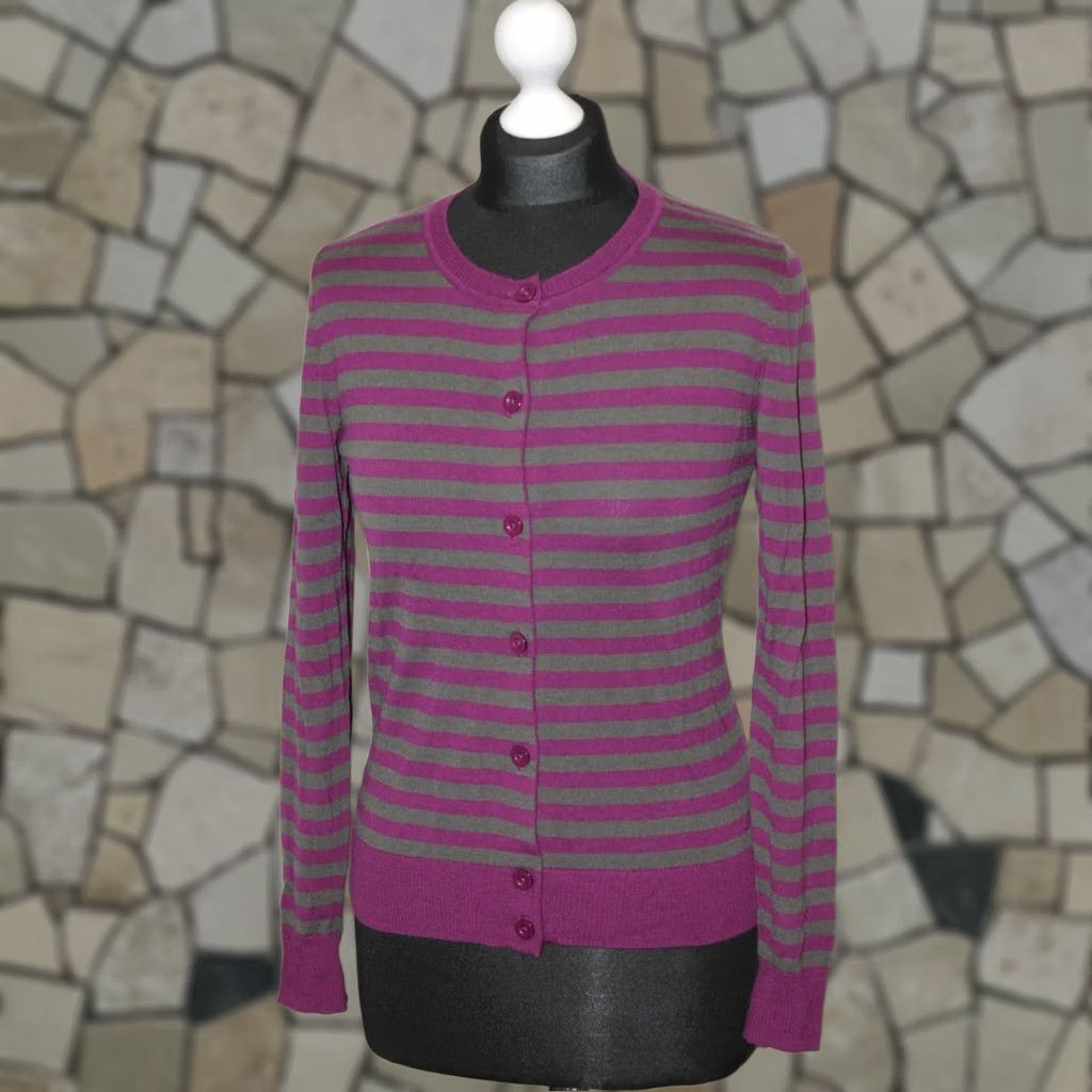 Marimekko Marimekko Cardigan Jumper Womens Wool Size S Multicolour 100% Wool Round Neck Vintage 60s-90s? Size S / US 4 / IT 40 - 1 Thumbnail