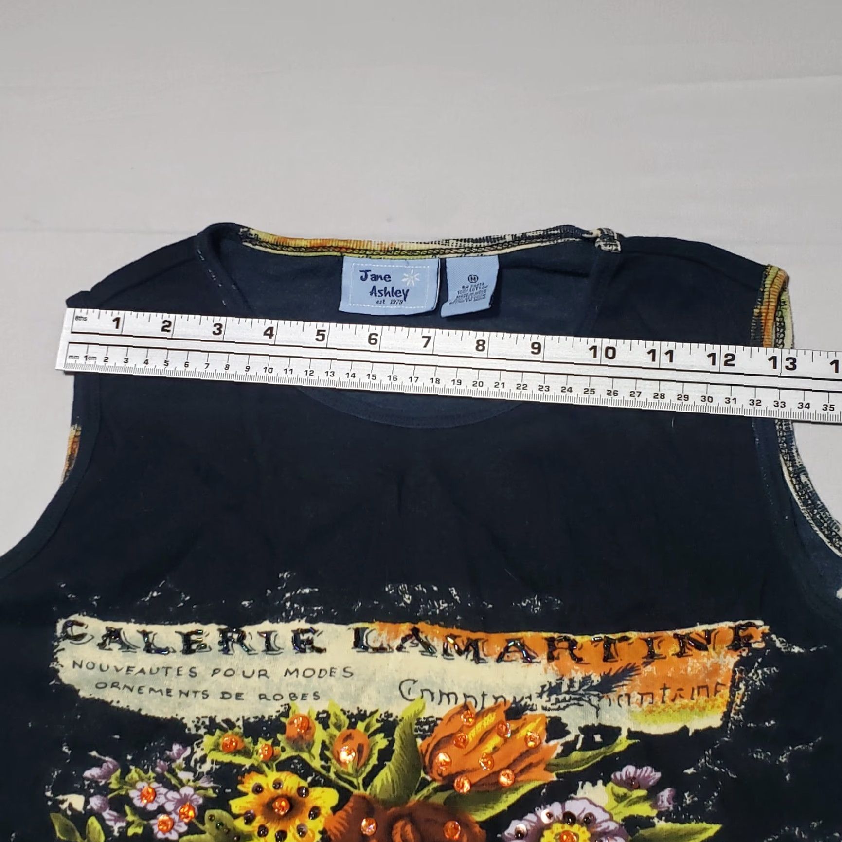 Vintage VINTAGE Jane Ashley Shirt Women Adult Medium M Black Animal Print Collared Beaded Button-Down Shirt Blouse 90s Theme Size M / US 6-8 / IT 42-44 - 4 Thumbnail