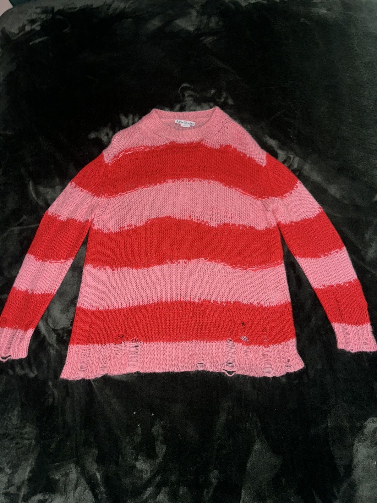 Entire Studios Acne Studios Kaila Distressed Striped Knitted Size US M / EU 48-50 / 2 - 4 Thumbnail