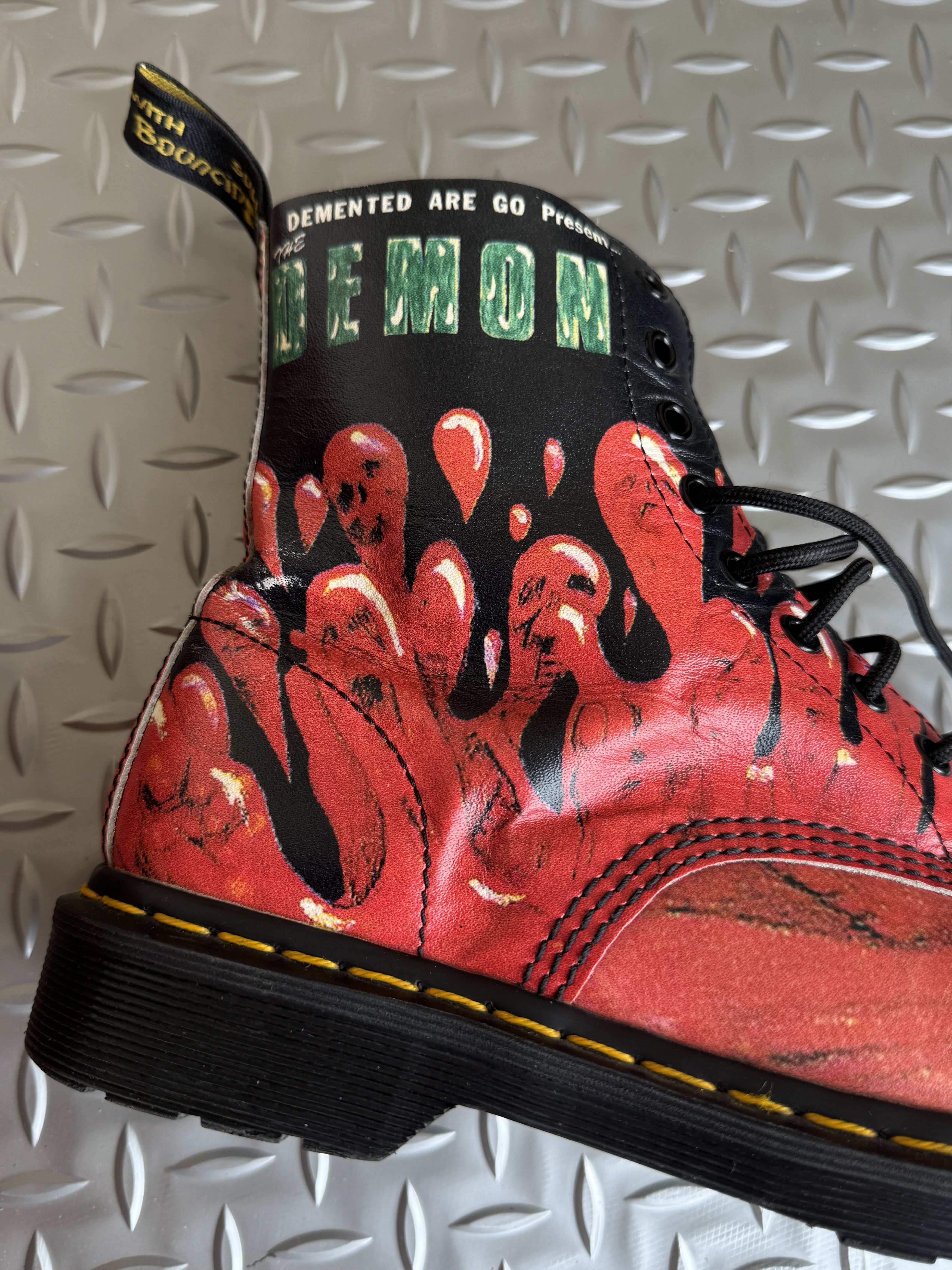 Dr. Martens Dr. Martens “Demented Are Go” 1460 Leather Boots Size US 8 / EU 41 - 6 Thumbnail