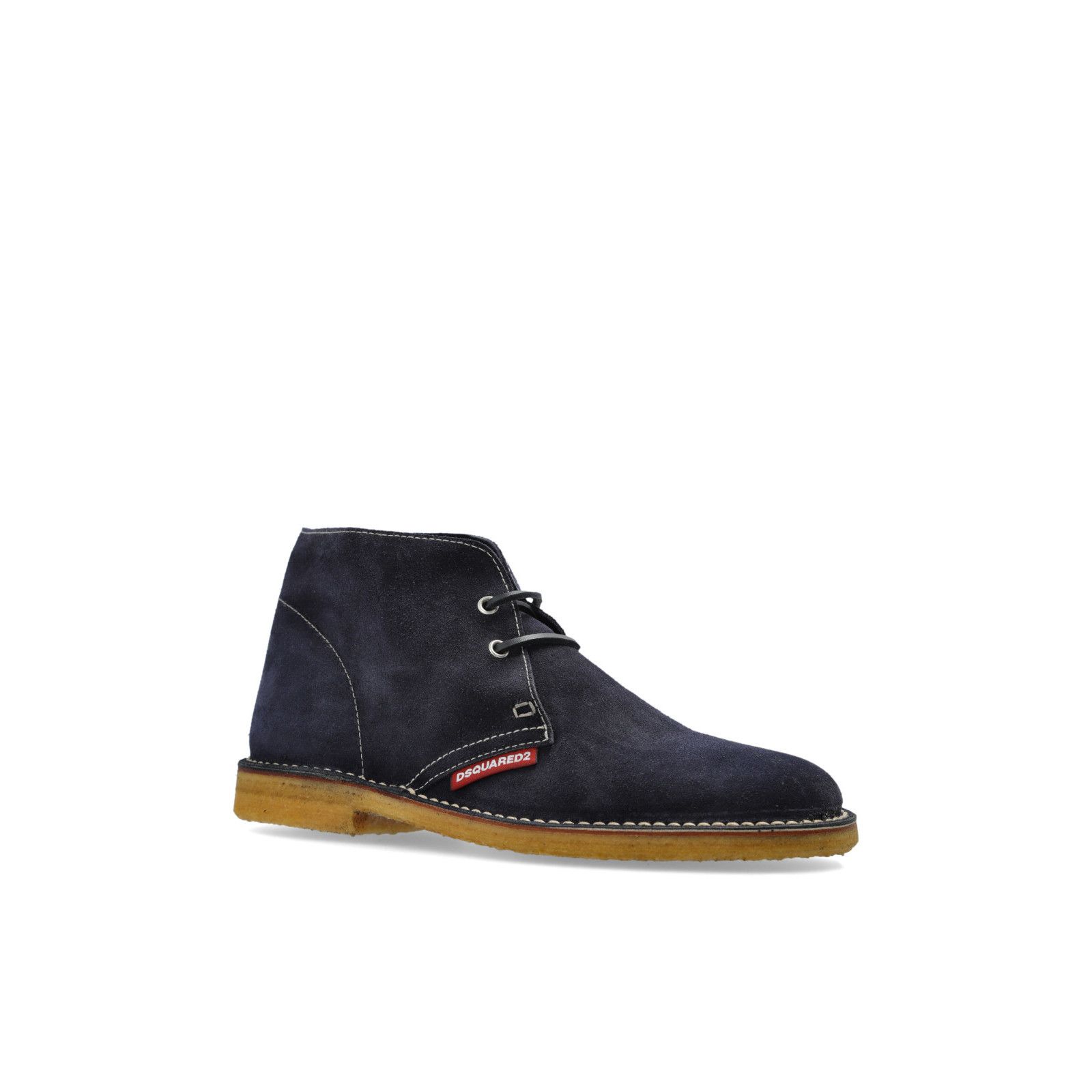Dsquared2 DSQUARED2 Navy Blue Suede Ankle Boots New & Authentic (Men's Size US 8 / EU 41 - 2 Thumbnail