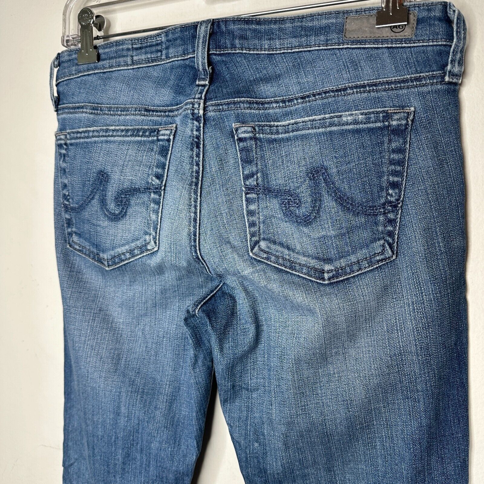 AG Adriano Goldschmied Ag Adriano Goldschmeid Distressed The Stilt Roll Up Jeans 27 Size 27" / US 4 / IT 40 - 5 Thumbnail