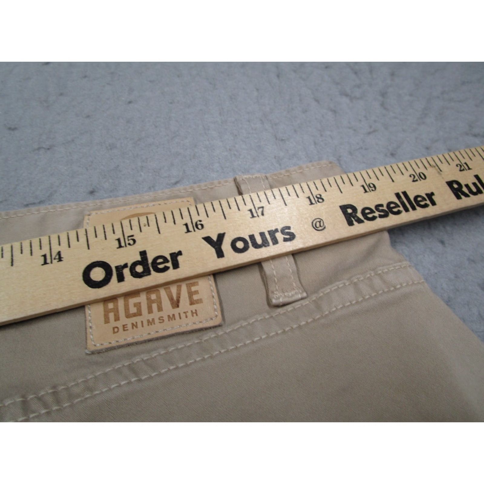 Vintage Agave Pants Mens 38 Beige Classic Taper Chino 38x31 Cotton Made in USA Size US 38 / EU 54 - 6 Thumbnail
